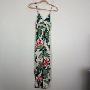 Billabong Woman’s Like Minded Curve Hem Maxi Dress Size XS Tropical Floral